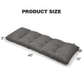 thumbnail image 6 of Baibu Tufted Bench Cushion Loveseat Cushion with Tires Suitable for Garden Patio Bench Indoor Furniture with Anti-slip Bottom, Grey, 40"x15"x3", 6 of 7