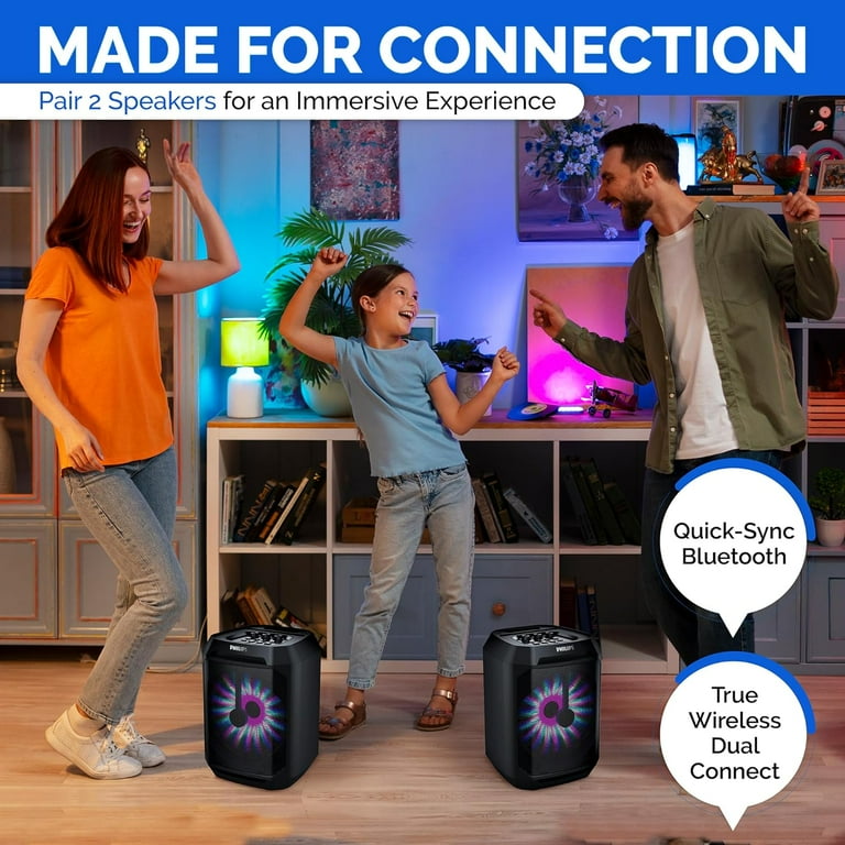 PHILIPS Bluetooth Party Speaker with Stereo Music Sound