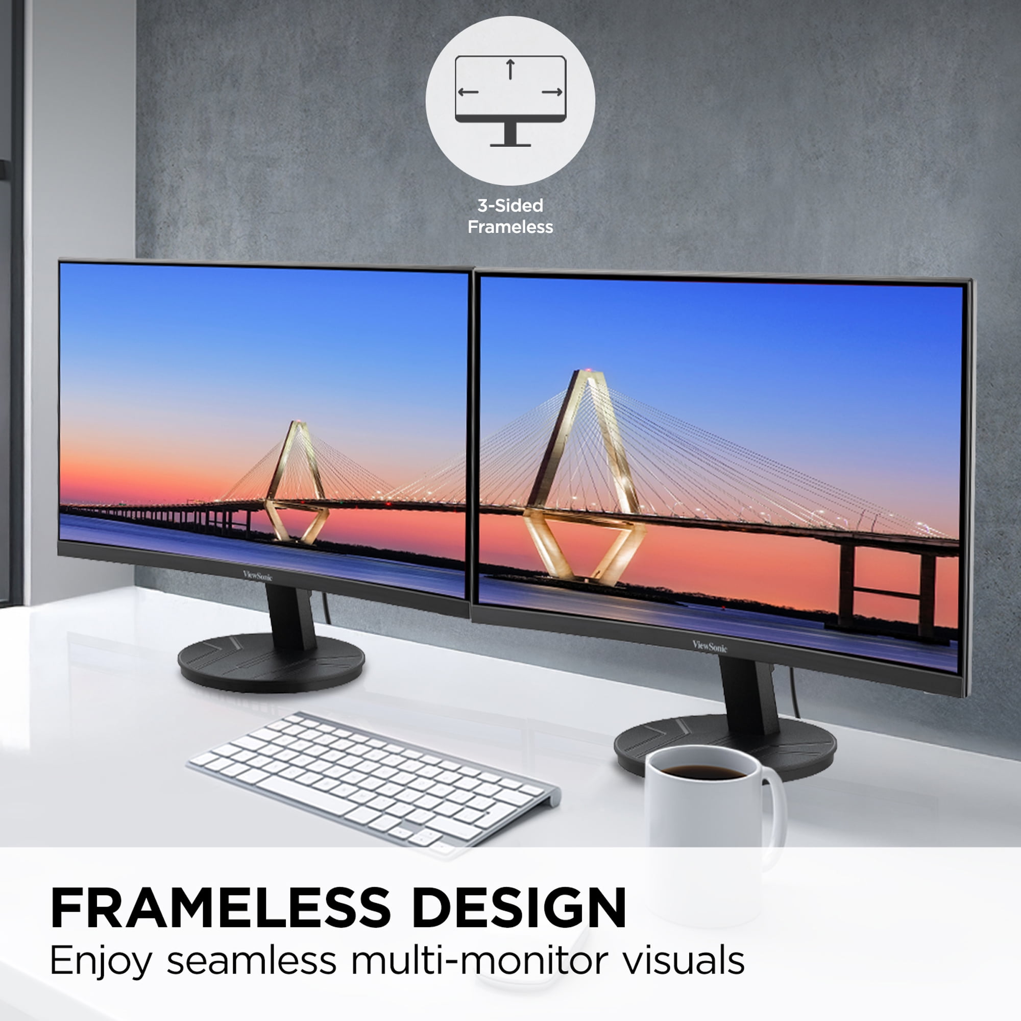ViewSonic VA2416C 24" 1080p FHD Curved Monitor
