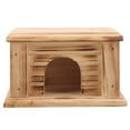 Simple Wood Hamster House Pet Cage Hideout Small Animals Hideaway Hut