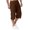Coffee, variant on Migroa Mens Linen Capri Pants Casual Lightweight 3/4 Pants Loose Fit Elastic Waist Drawstring Big And Tall Summer Beach Yoga Shorts with Pockets Coffee L