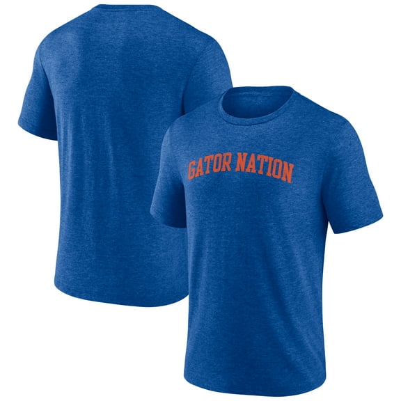 Men's Royal Florida Gators Arch Battle Cry Tri-Blend T-Shirt