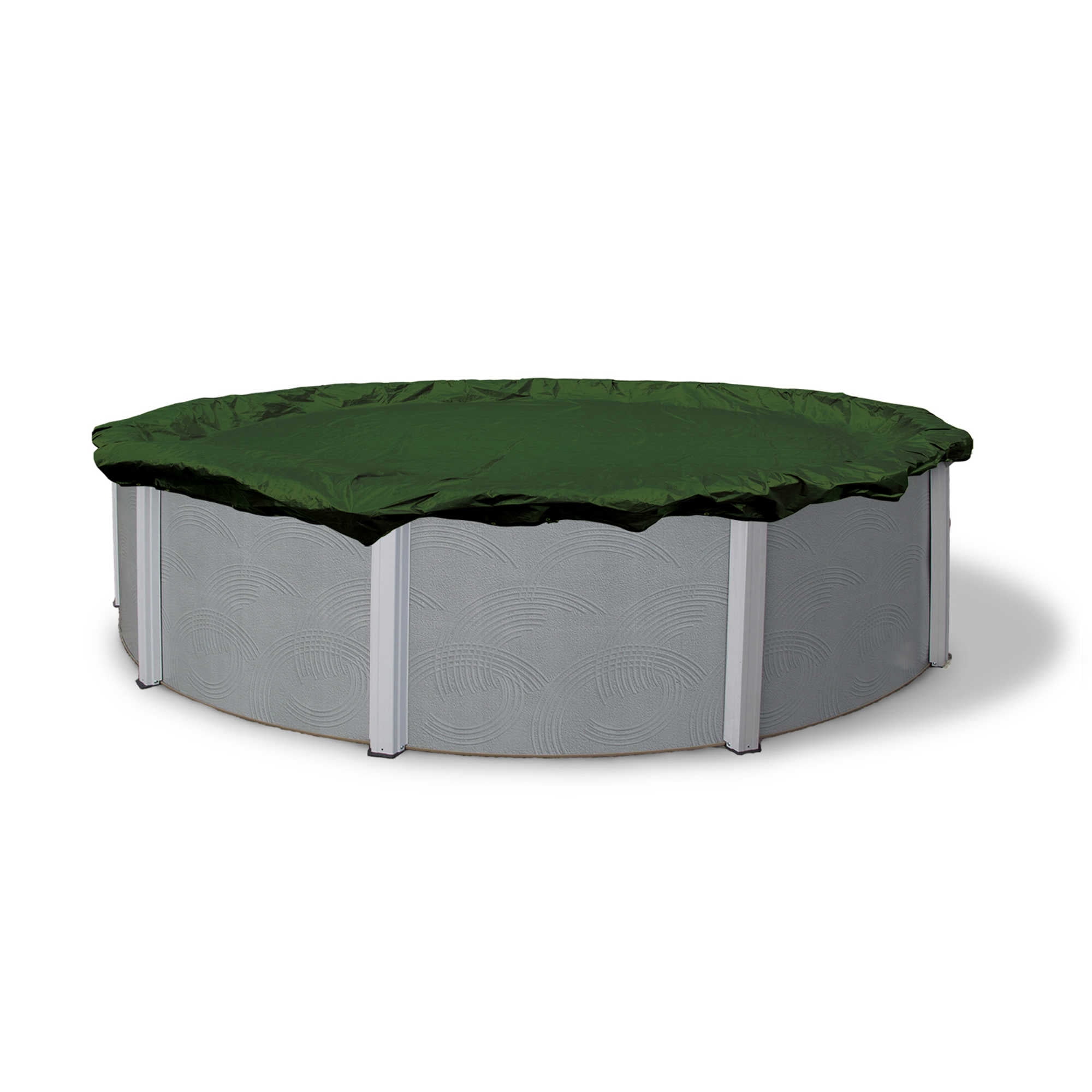 Round Supreme Plus Green & Black Swimming Pool Winter Cover Various Sizes 