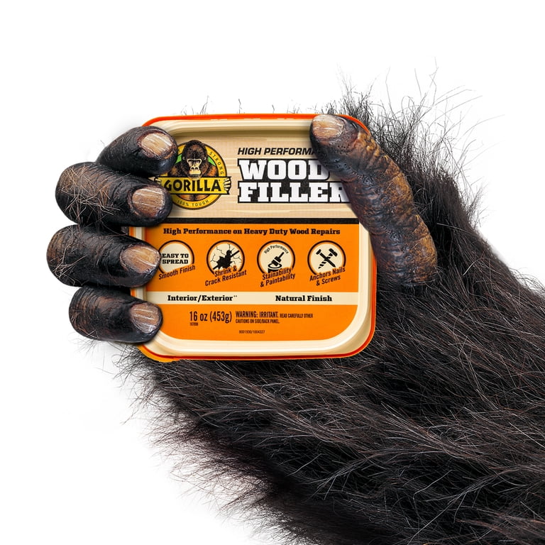 Gorilla Wood Filler Natural Finish, 16 Ounce photo 2