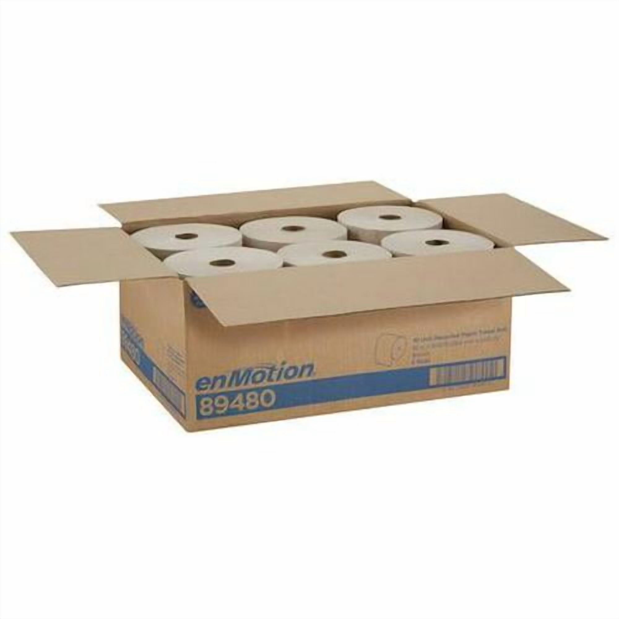 Georgia-Pacific enMotion Hardwound Paper Towels, 1 Ply, Continuous Roll Sheets, 800 ft, Brown, 6 PK