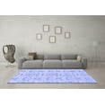 thumbnail image 3 of Ahgly Company Indoor Rectangle Abstract Blue Modern Area Rugs, 3' x 5', 3 of 4