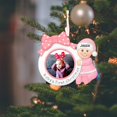thumbnail image 2 of - Marco de fotos personalizado para bebé, adorno de Navidad para bebé, de recuerdo para bebé recién nacido, adorno para árbol de Navidad, 2 of 5