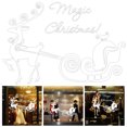 thumbnail image 1 of Christmas Wall Sticker Removable Elk Sled Wall Decal Window Sticker for Home, 1 of 7