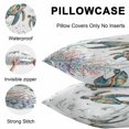 thumbnail image 5 of Sea Turtle Coastal Throw Pillow Covers 18x18 Inch Set of 2, Summer Beach Coral Ocean Seagrass Waterproof Outdoor Pillow Covers, Decorative Cushion Pillowcases for Couch, Sofa, Bed, Garden, Patio, 5 of 9