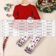 thumbnail image 3 of KPOPLK Toddler Baby Girl Clothes 18 24M-6T Christmas Outfit Long Sleeve Santa Dress Pants Set for Girls,Size 3-4 Years, 3 of 9