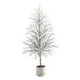 thumbnail image 3 of Nearly Natural 6' Snowed Twig Artificial Crhistmas Tree in Decorative Planter, 3 of 5
