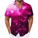 thumbnail image 1 of Blusa y camisa de manga corta con cuello vuelto para hombre, unisex, con botones y cuello alto, de longitud media, 1 of 4