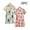 Pink-Blue, variant on NAISIBABY Girls Nightgown 2 Pack, Graphic Short Sleeve Ice Silk Sleepwear Dress Pajamas 6-7T