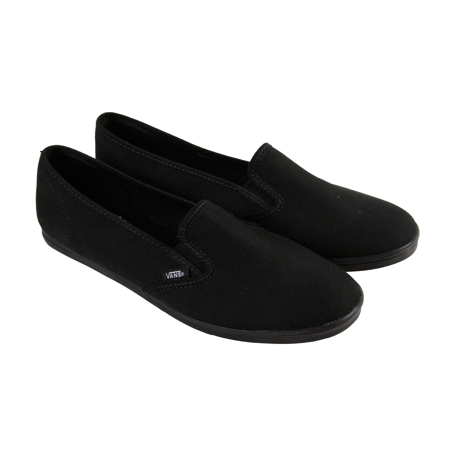womens black canvas slip on shoes