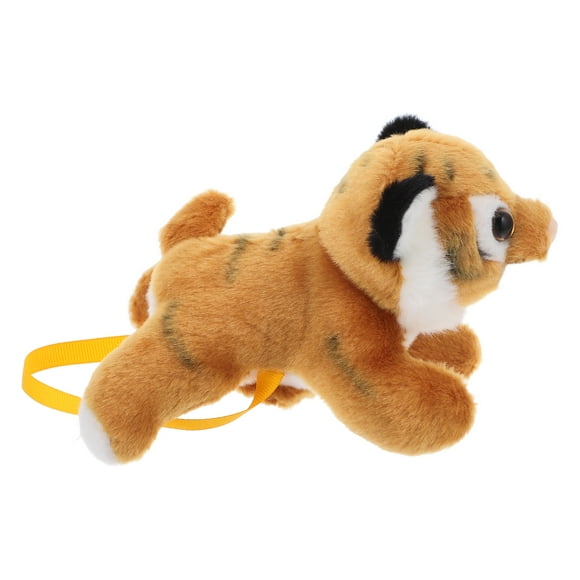 KAKOWELY Lindo tigre de peluche para decoración de hombros, pequeño y realista muñeco de tigre de peluche, ideal como recuerdo de fiesta con temática de jungla. Animales adorables.