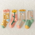 thumbnail image 4 of dmqupv Pack of Socks Baby Toddlers Girls Mid Calf Length Socks 4 Pair Antislip Long Stockings Thing 2 Socks, 4 of 4