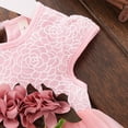 thumbnail image 6 of Summark Baby Children's Baby Girl Clothes Summer Floral Print Sleeveless Lace Tutu Skirt Layered Prom Cotton Princess Party Dress Mesh Girl Dress Girl Prom Dress Princess Dress, 6 of 7