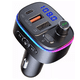 thumbnail image 1 of Transmisor FM Bluetooth BLOOSOM Asistente Voz QC3.0 PD carga rápida 20W negro, 1 of 4