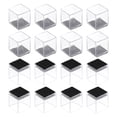 thumbnail image 1 of Protectores de piso para patas de silla Uxcell, tapas de cubierta para patas de silla de fieltro para pisos de madera 0.79"x0.79" 24 piezas, 1 of 7