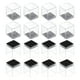 thumbnail image 1 of Protectores de piso para patas de silla Uxcell, tapas de cubierta para patas de silla de fieltro para pisos de madera 0.79"x0.79" 24 piezas, 1 of 7