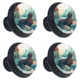 thumbnail image 2 of 4 Pcs Sea Lion Knobs for Kitchen Cabinet Cupboard Dresser Bookcase Drawer Pulls Handles Round Home Decor, 2 of 8