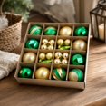 thumbnail image 4 of Qwtwty 16 Pcs Christmas Tree Ornaments Set, Shatterproof Colorful Plastic Decorative Christmas Bauble for Home Holiday Wedding Party Decor, 4 of 7