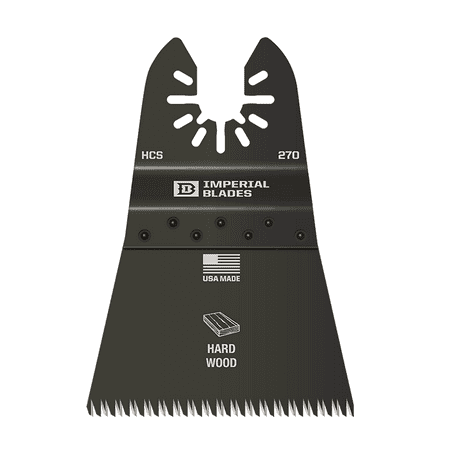 

Imperial Blades IBOA270-1 ONE FIT 2-1/2 Precise Cut Wood Oscillating Saw Blade Multi-Tool Accessory 1PK