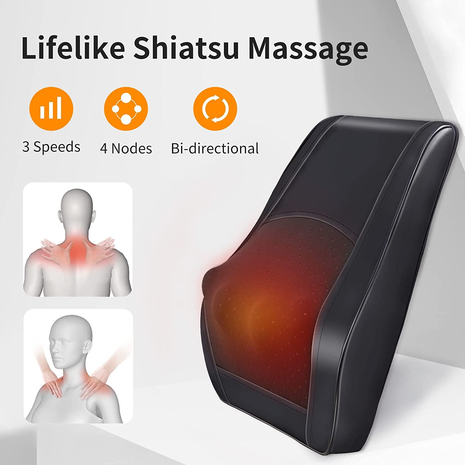 Neck Massager with Heat, Cordless Massagers for Neck and Back, Shiatsu Neck  Massage Pillow for Back,…See more Neck Massager with Heat, Cordless