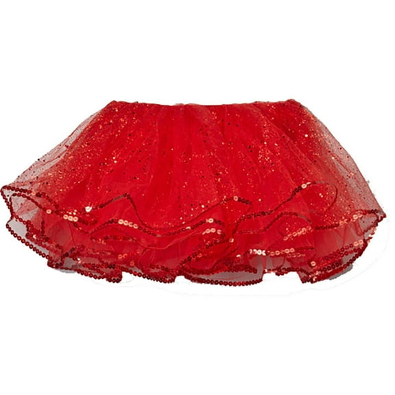 Wenchoice Red Glitter Reversible TutuGirl's L(5T-6T)