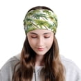 thumbnail image 6 of Yiaed Green Hawaii Palms Print Multifunction Beanie Hats for Women Men Slouchy Knit Beanie Hat Winter Hat Scarf Stretch Skull Cap, 6 of 8