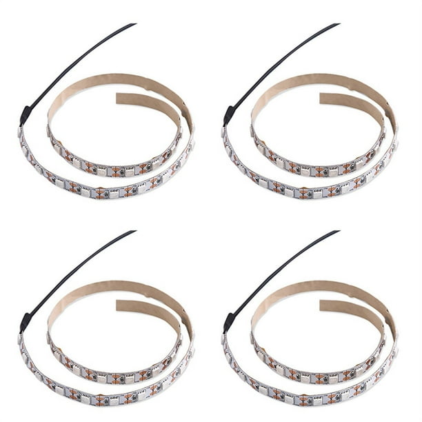 4X Barra de Luz de Desinfección Germicida UVC 5V Lámpara Bactericida Ácaros Tiras de Luz Tira de Luz LED 100X1cm