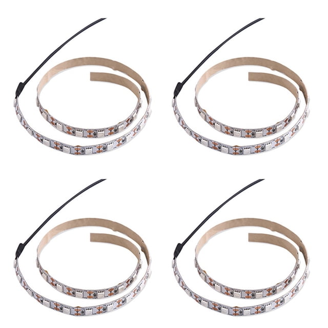 4X Barra de Luz de Desinfección Germicida UVC 5V Lámpara Bactericida Ácaros Tiras de Luz Tira de Luz LED 100X1cm