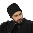 thumbnail image 2 of Sportsman 8" Beanie&nbsp;Solid Pom-Pom Cuffed Beanie for Winter Fleece Black Color Hats Beanie One Size, 2 of 3