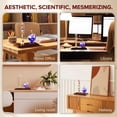 thumbnail image 2 of JJ Care Galileo Thermometer with Glass Globe Barometer Frosted, Galileo Weather Station Measures Temperatures from 64ºF to 80ºF, Glass Galileo Thermometer for Indoor and Outdoor Home Décor C108, 2 of 3