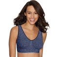 thumbnail image 2 of Hanes Get Cozy Women's Bralette, ComfortFlex Navy Heather L, 2 of 2