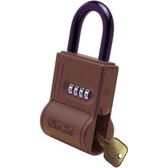 ShurLok SL-300W 4 Dial Numbered Key Storage Combination Lock Box, Burgundy