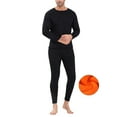 thumbnail image 2 of Wutalume Men Winter Fleece Lined Cotton Thermal Long Johns Top and Bottom Underwear Set, Ultra-Warm for Extreme Cold, Comfortable Base Layer for Daily Use,Black L, 2 of 8