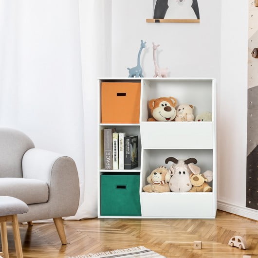 White Details about   Kids Toy Storage Cabinet Bookcase Shelf Organizer 