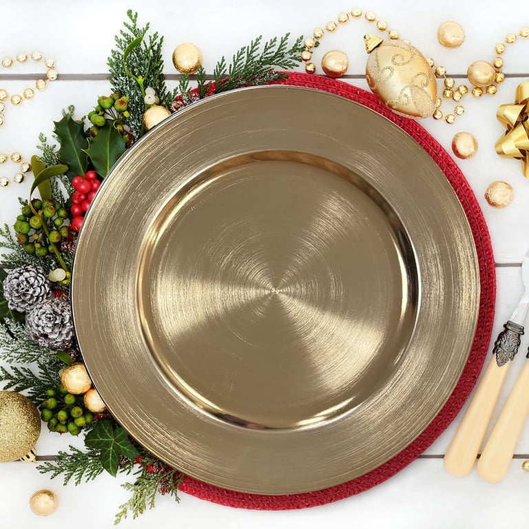Celebrate It Gold Charger Plates, 13", 48-Pack photo 6