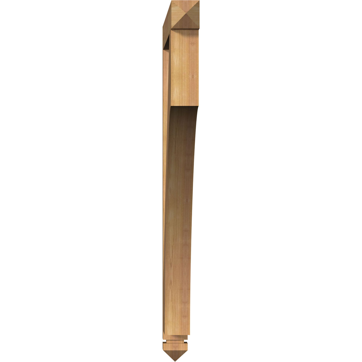 Ekena Millwork 3 1/2"W x 48"D x 48"H Westlake Arts & Crafts Smooth Bracket, Western Red Cedar
