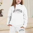 thumbnail image 2 of Little Girls Outfits Set Hoodies Letter Print Sweatshirt, 2 of 4