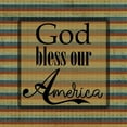 thumbnail image 2 of Phillip, Jamie 26x26 Black Ornate Wood Framed with Double Matting Museum Art Print Titled - God Bless America, 2 of 4