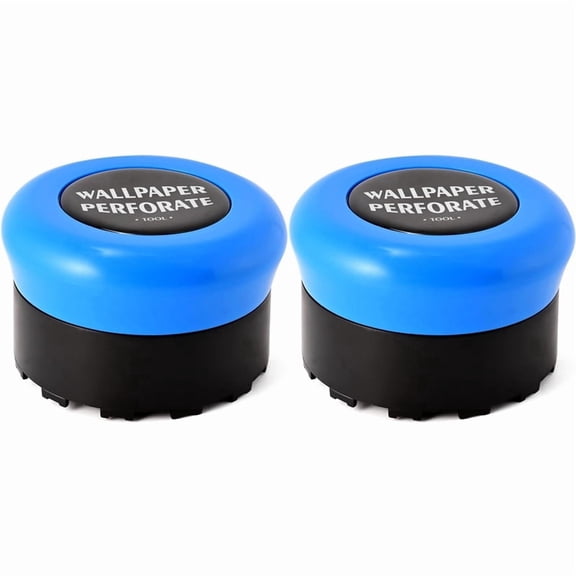 2X Blue Wallpaper Perforating Tool Wall Paper Stripper Removal Scoring Tool Wallpaper Perforator and Scorer Remover Tool
