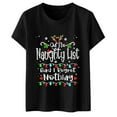 thumbnail image 4 of Eco-Friendly T-Shirts for Women Creative Tshirts Shirts for Women Women's fashion printing letters T-shirt Black M, 4 of 5