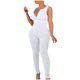 thumbnail image 2 of ICHUANYI Liquidación Mujeres Verano Moda Sin espalda Sin mangas Casual Sexy Sólido Cremallera Mono ICHUANYI WER202308232109, 2 of 9