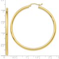 thumbnail image 4 of Primal Gold 10 Karat Yellow Gold 2.5mm Tube Hoop Earrings, 4 of 4