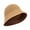 Brown, variant on bestolf Women Summer Basin Hat Pure Color Hollow Design Fisherman Hat Travel Sun Protection Bucket Hat (Brown )