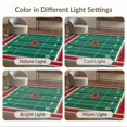 thumbnail image 7 of ODIKA 2'x3' Washable Throw Rug Stripe Lone Athletic Field Cave Motif Vintage Football Gridiron Refined for Hallway, Study Room, Non-Slip Low Profile, Flatwoven, 7 of 7
