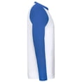thumbnail image 3 of Fruit of the Loom Mens Contrast Long-Sleeved Baseball T-Shirt, 3 of 3