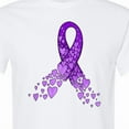 thumbnail image 4 of Inktastic Alzheimer's Awareness Purple Ribbon Made of Heart T-Shirt, 4 of 5